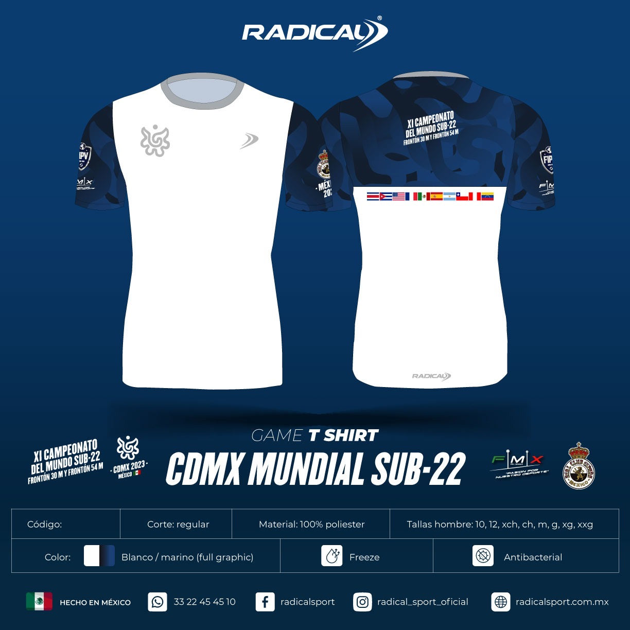 Playera Conmemorativa Mundial Sub 22 Cdmx Mujer