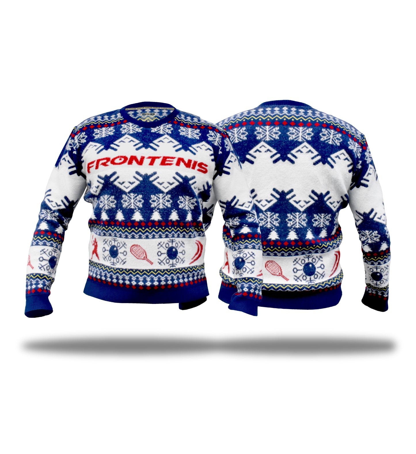 Suéter Navidad Frontenis Azul