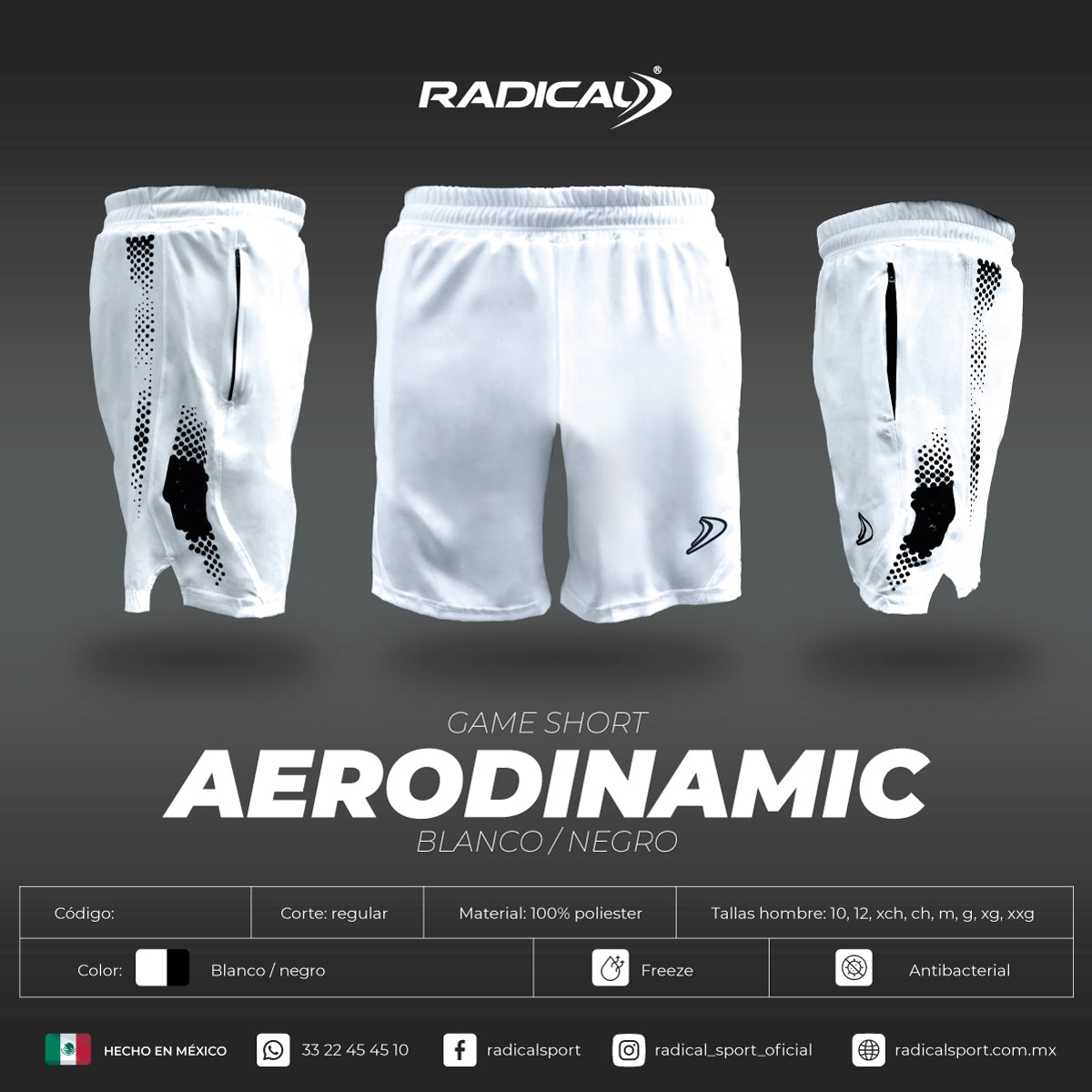 Short Aerodinamyc Blanco